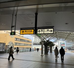 株式会社ライフコミュニケーションまでの経路①JR上尾駅入口